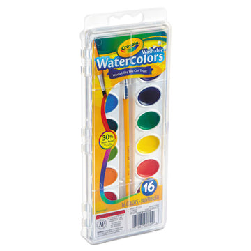 Crayola® Glitter Washable Watercolors, 8 Assorted Glitter Colors, Palette Tray freeshipping - TVN Wholesale